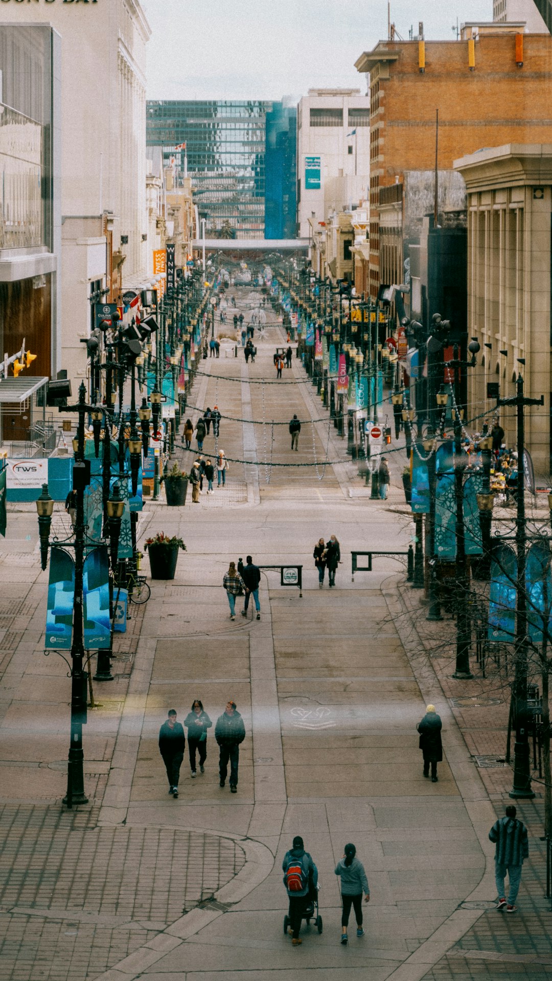 Calgary street scene resembling Innsbruck