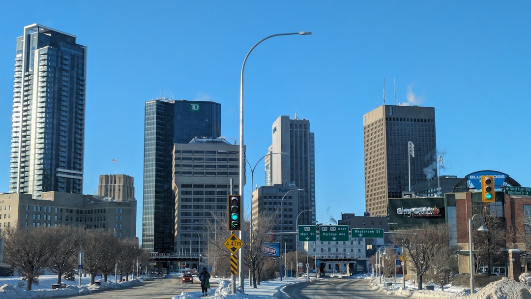 Winnipeg street scene resembling Vilnius